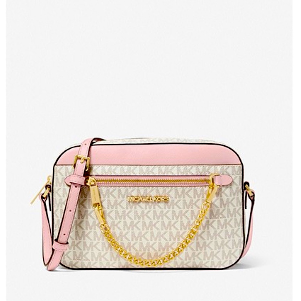 MICHAEL MICHAEL KORS
Jet Set Large Logo Crossbody Bag. Brand new